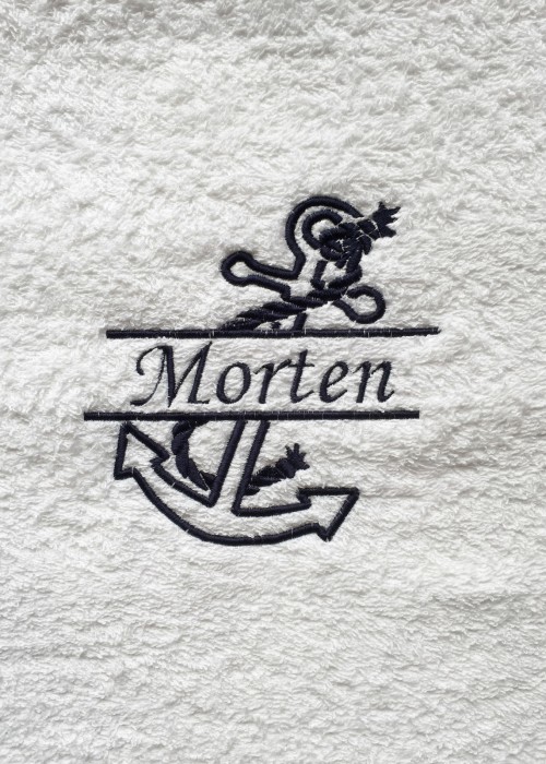 Frotté - Maritimt - Ankermonogram 1