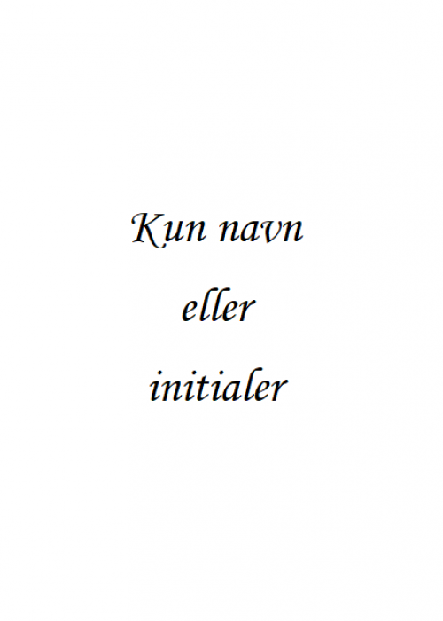 Navn eller initialer