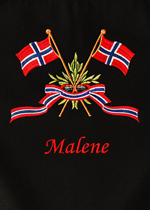 Bunadsforkle med flagg